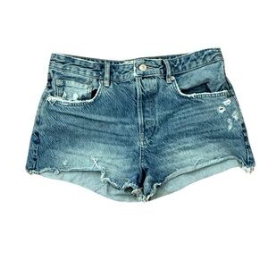 We The Free Classic Distressed Blue Jean Shorts Size 30